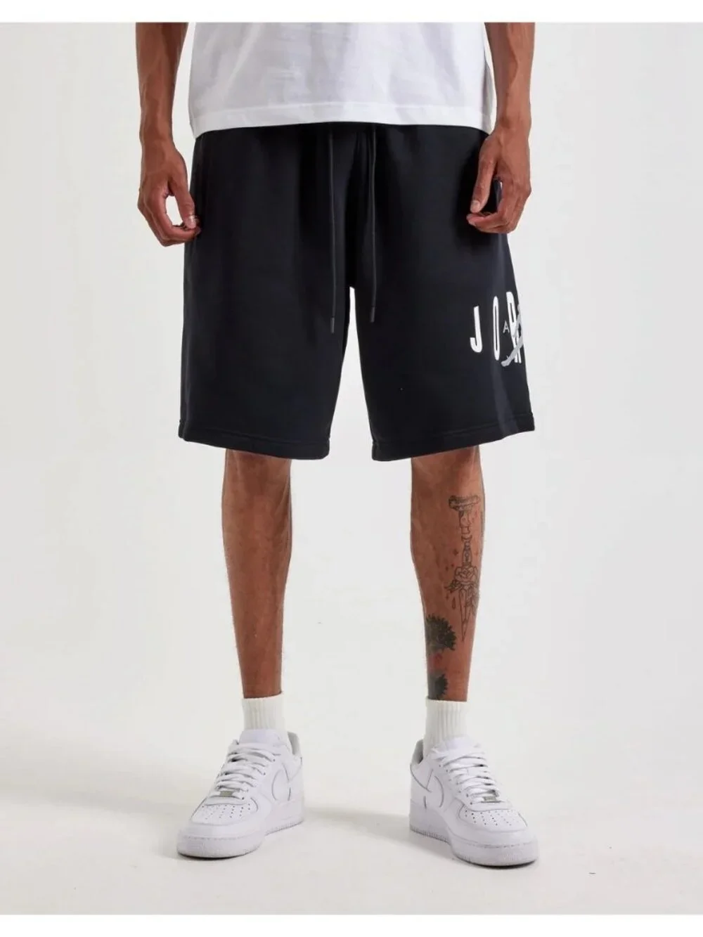 Jordan Men's Brooklyn Fleece Shorts Oversized Black Size M NEW WITH TAGS!
